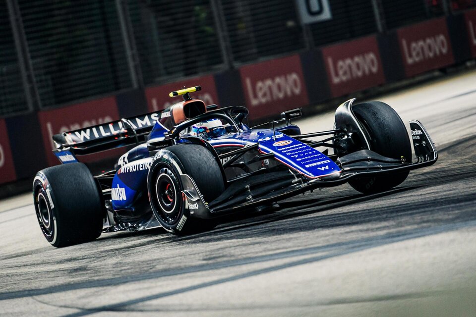 Franco Colapinto terminó en el puesto 11° en el Gran Premio de Singapur de la Fórmula 1.