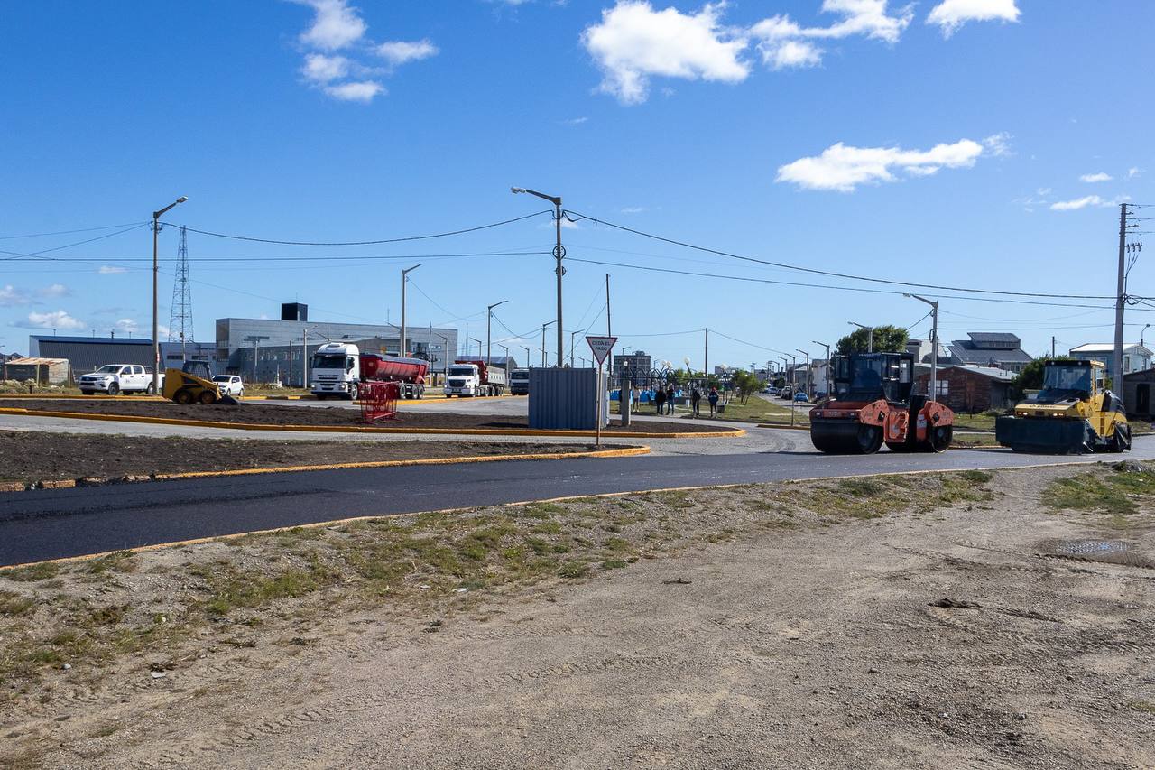 Finalizaron los trabajos en la rotonda hacia zona sur