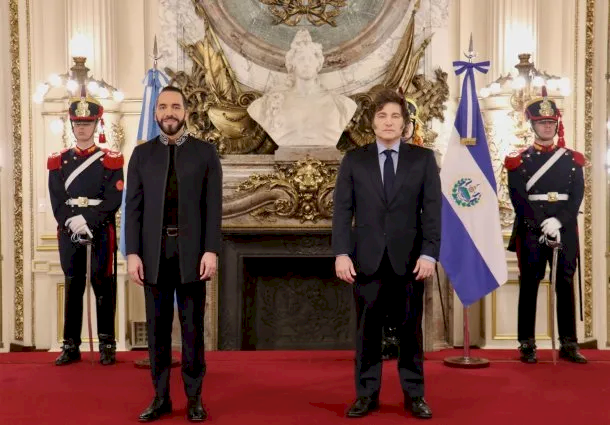 Javier Milei y Nayib Bukele se reunieron en Casa Rosada