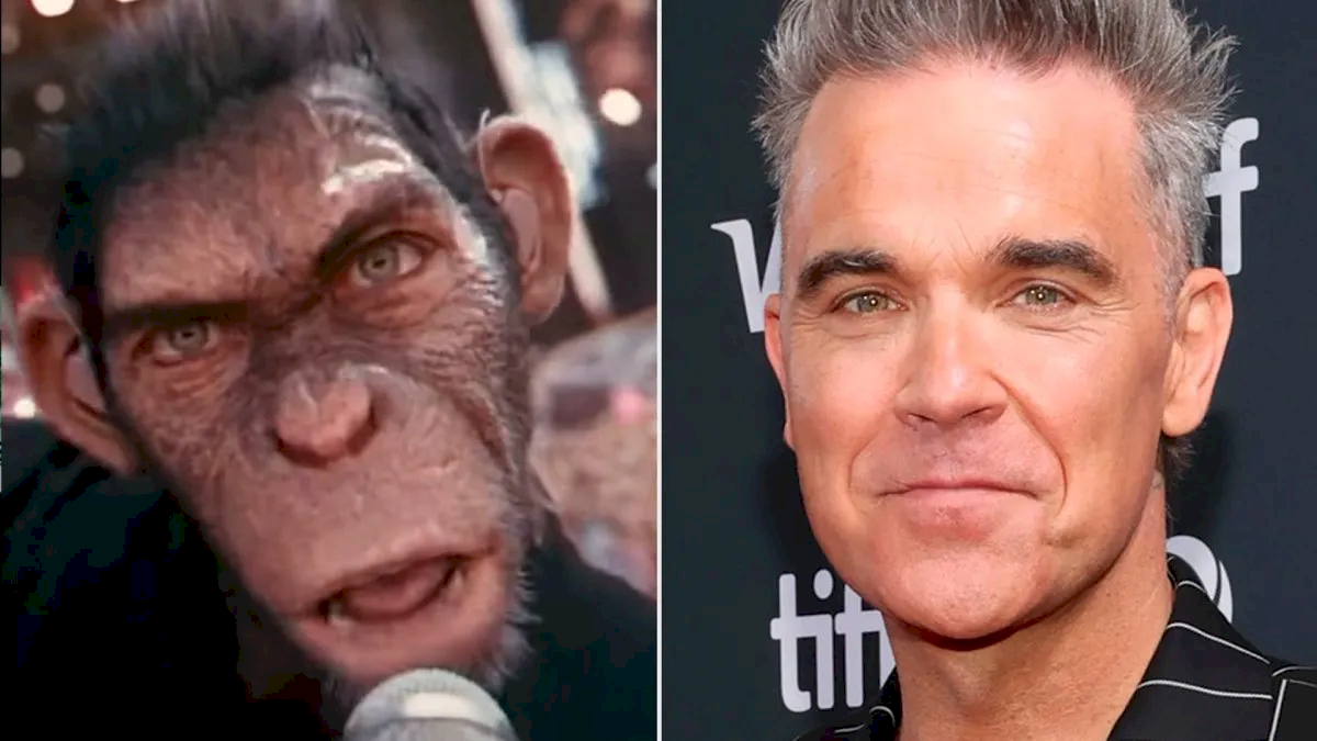 Robbie Williams protagonizará su biopic como un mono.