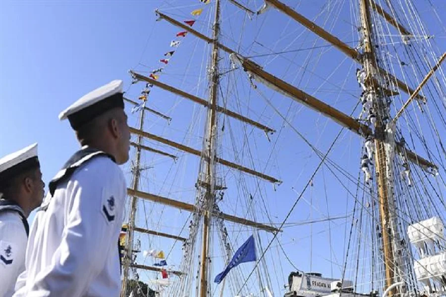 La Fragata Libertad volvió a Barcelona después de 16 años