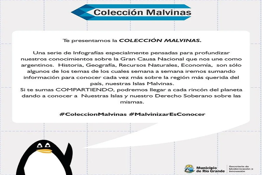 El municipio de Río Grande lanzará una serie de inforgrafías sobre Malvinas