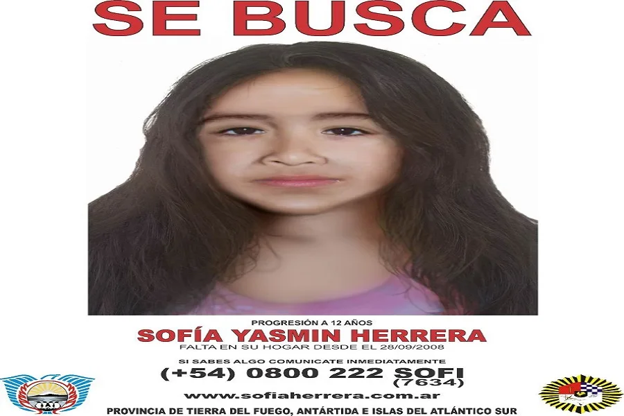 Difunden el rostro actualizado de Sofía Yasmín Herrera