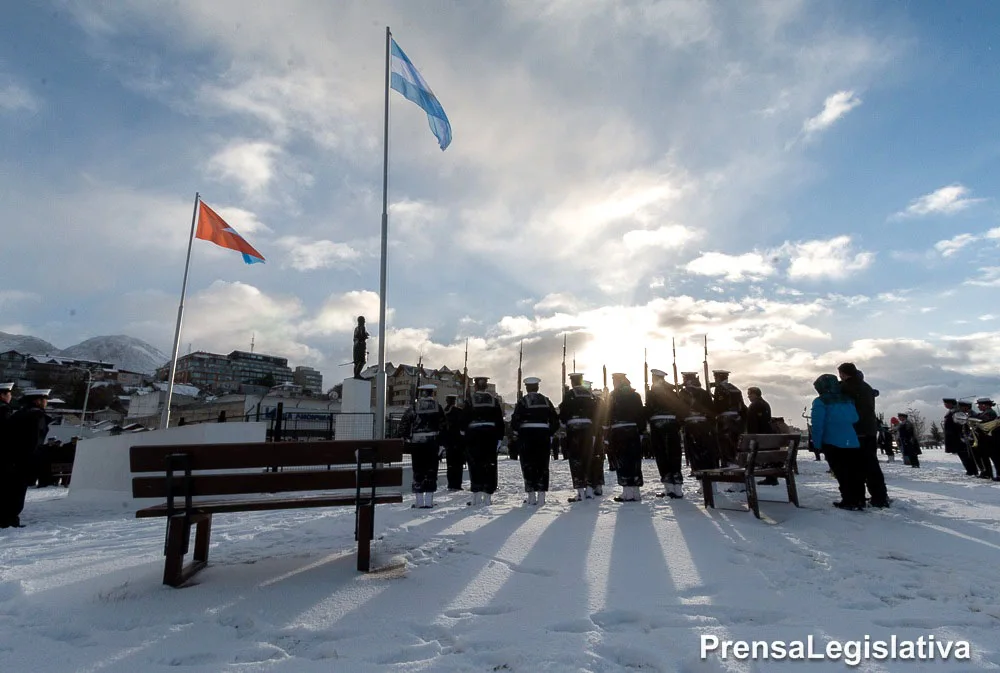 Conmemoración de la muerte de San Martín: En Ushuaia se llevó adelante el acto central