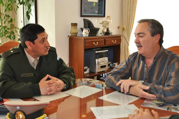 Ferreyra Ortellado y Martín, en su último encuentro protocolar.