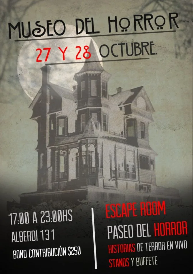 27 y 28 octubre Museo del Terror