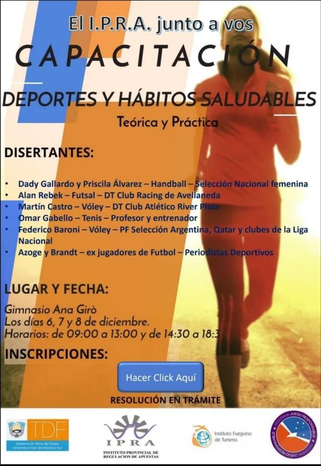 Capacitación deportes y hábitos saludables