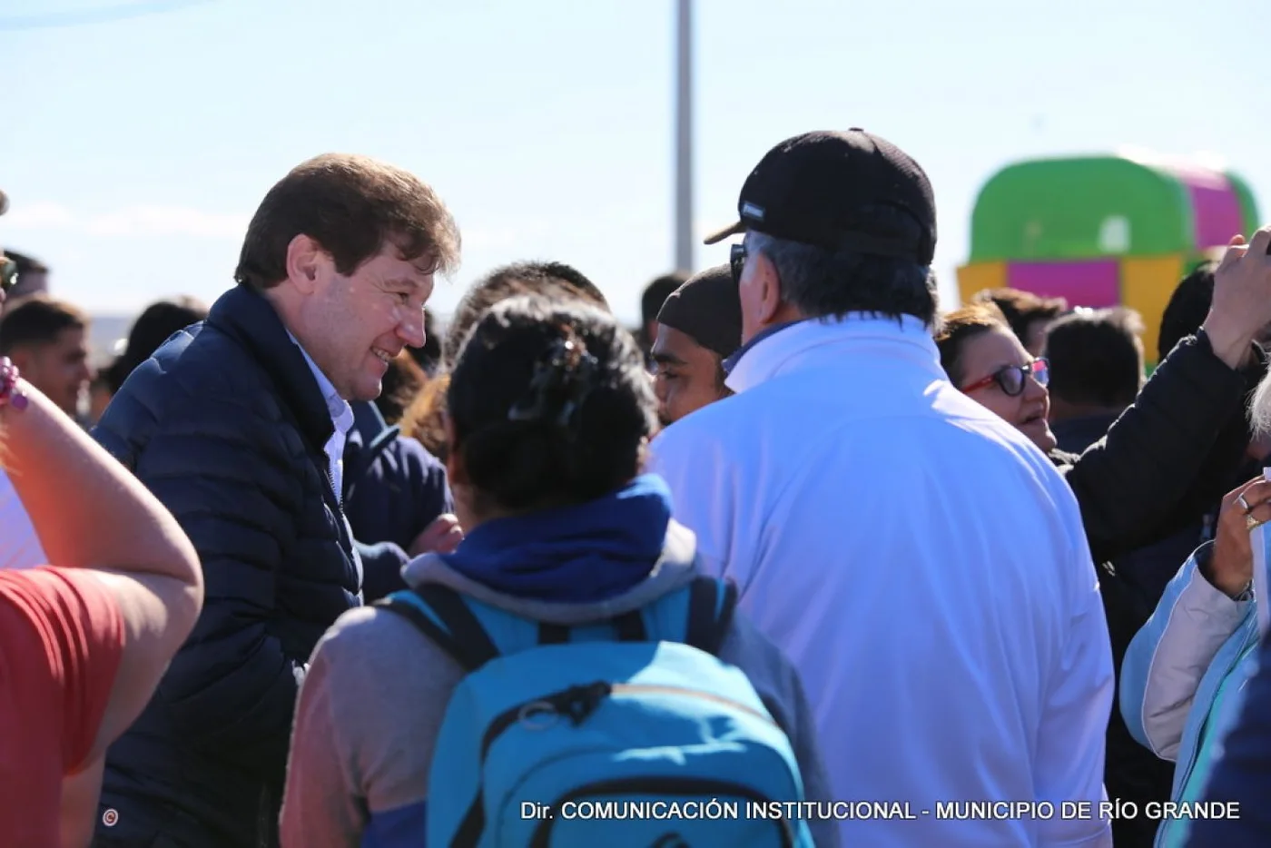 El Intendente Prof. Gustavo Melella