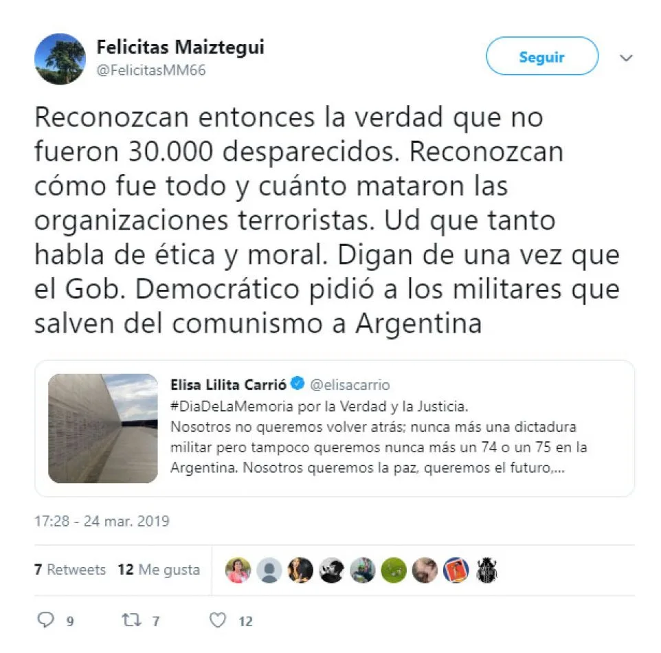 La jueza Felicitas Maiztegui justificó la dictadura militar