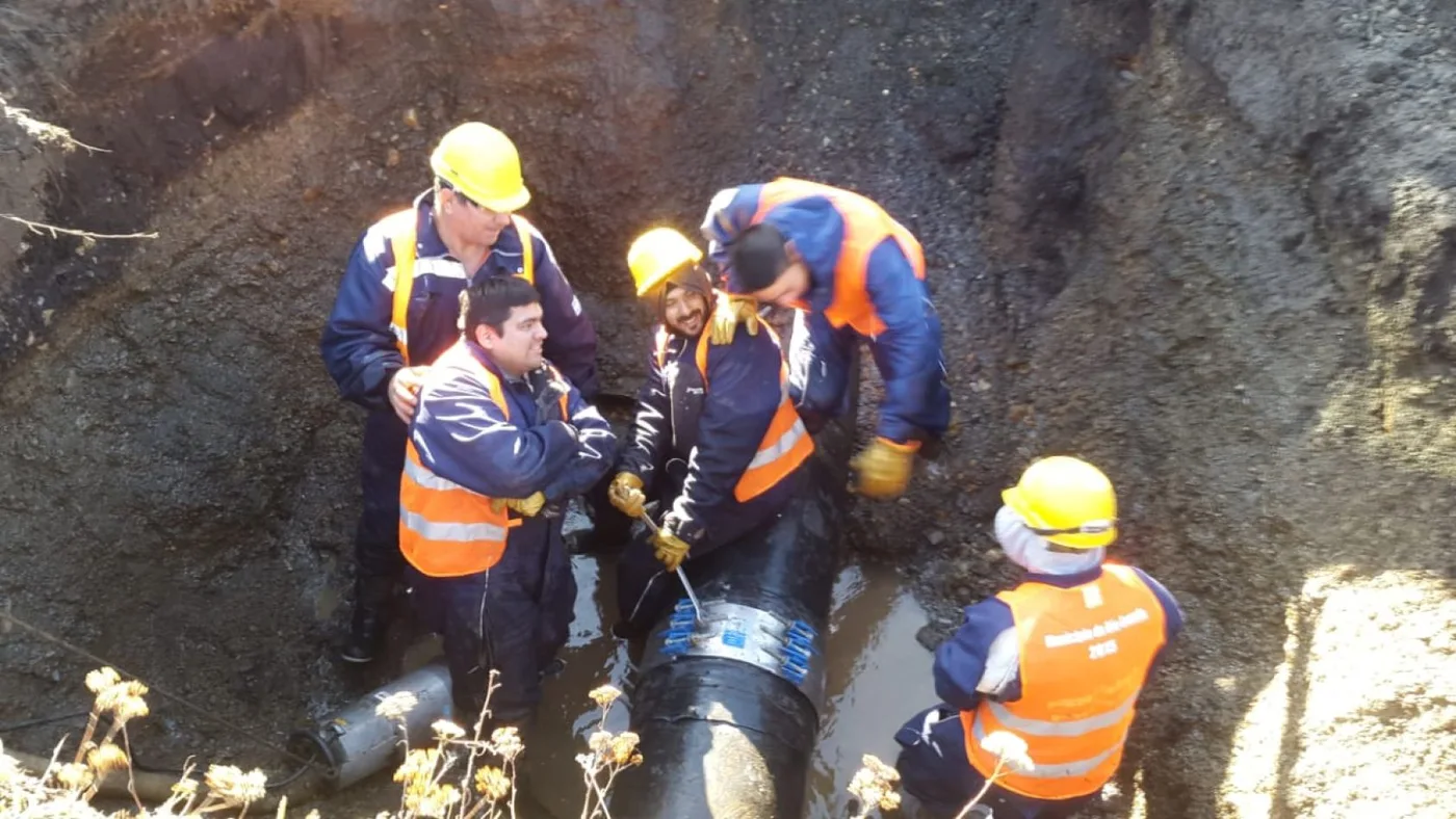 El municipio realizó la reparación de un acueducto de grandes dimensiones