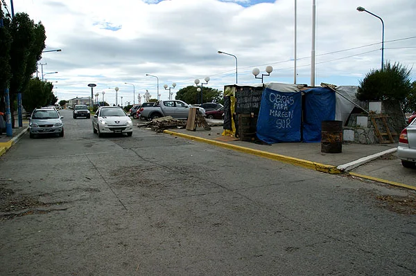 La calle Elcano, liberada al transito nuevamente.