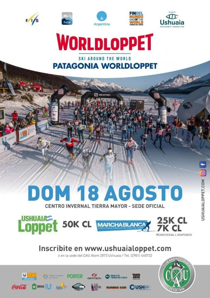 Últimos días para inscribirse en Marcahablanca y Ushuaia Loppet