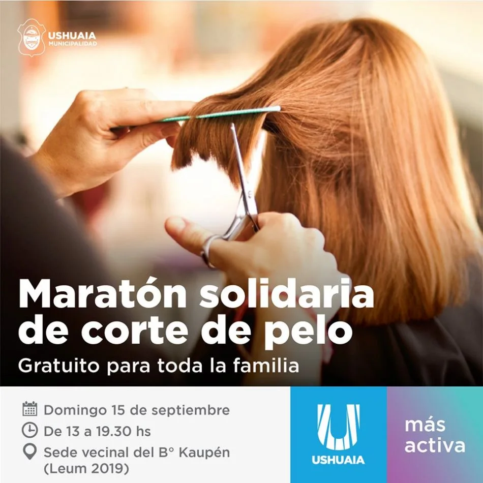 El domingo se realizará la 2° maratón solidaria de corte de pelo para toda la familia