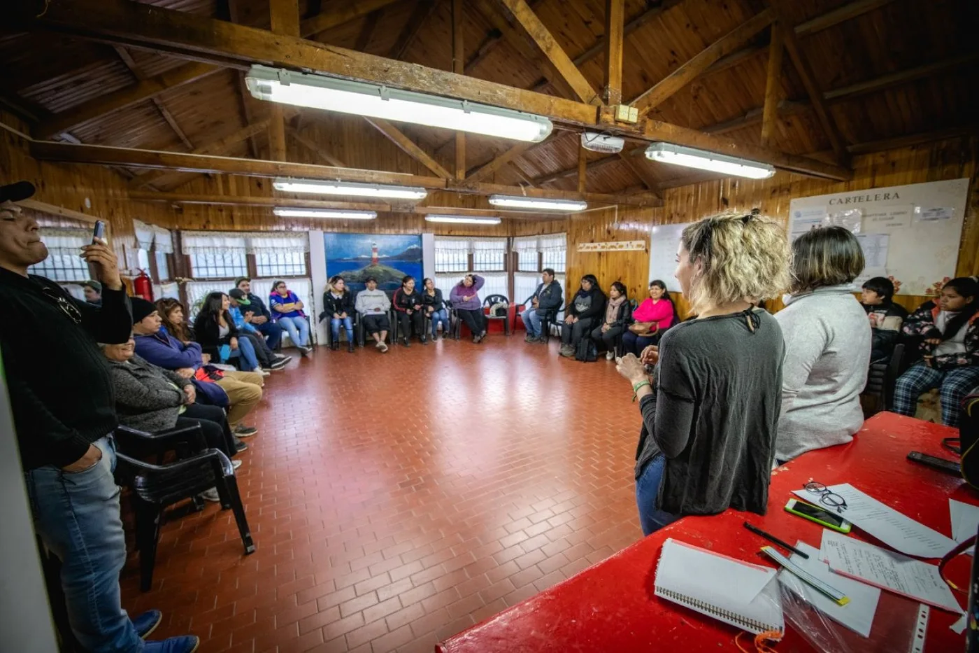 Taller de promoción de derechos en el Felipe Varela