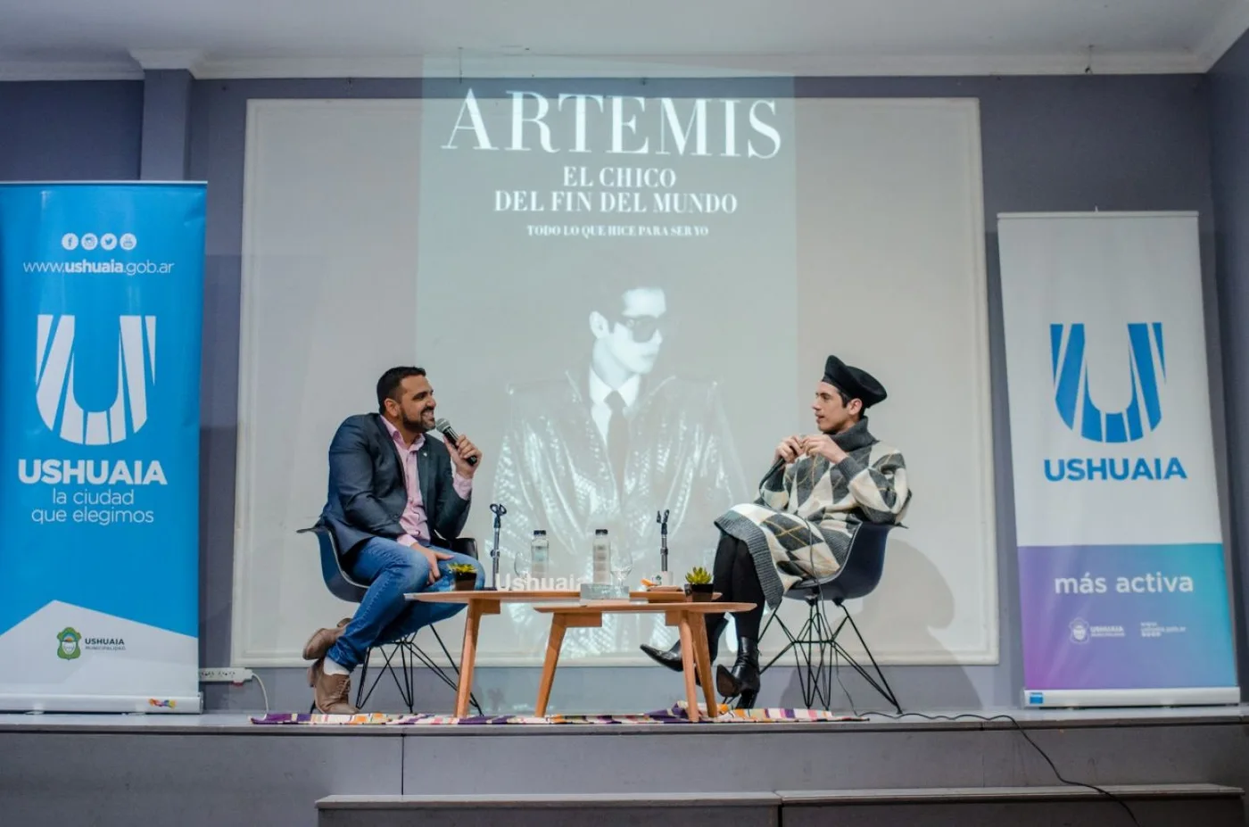 Vuoto acompañó la presentación del libro de Santiago Artemis