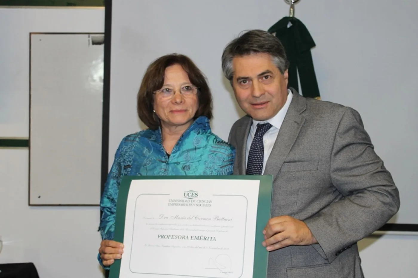 La UCES reconoció a la Doctora Battaini como Profesora Emérita