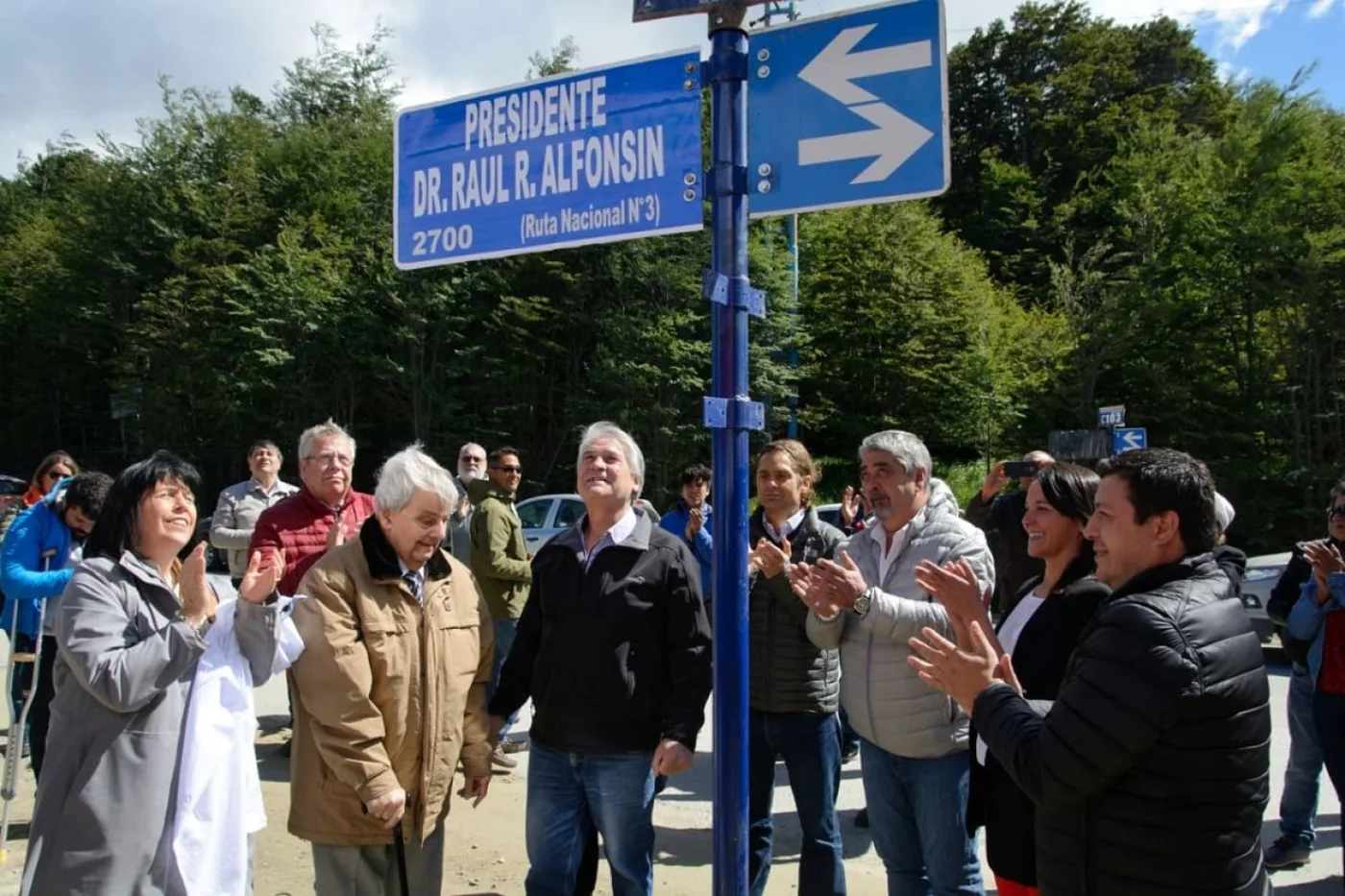 Se inauguró la calle “Presidente Dr. Raúl Alfonsín”