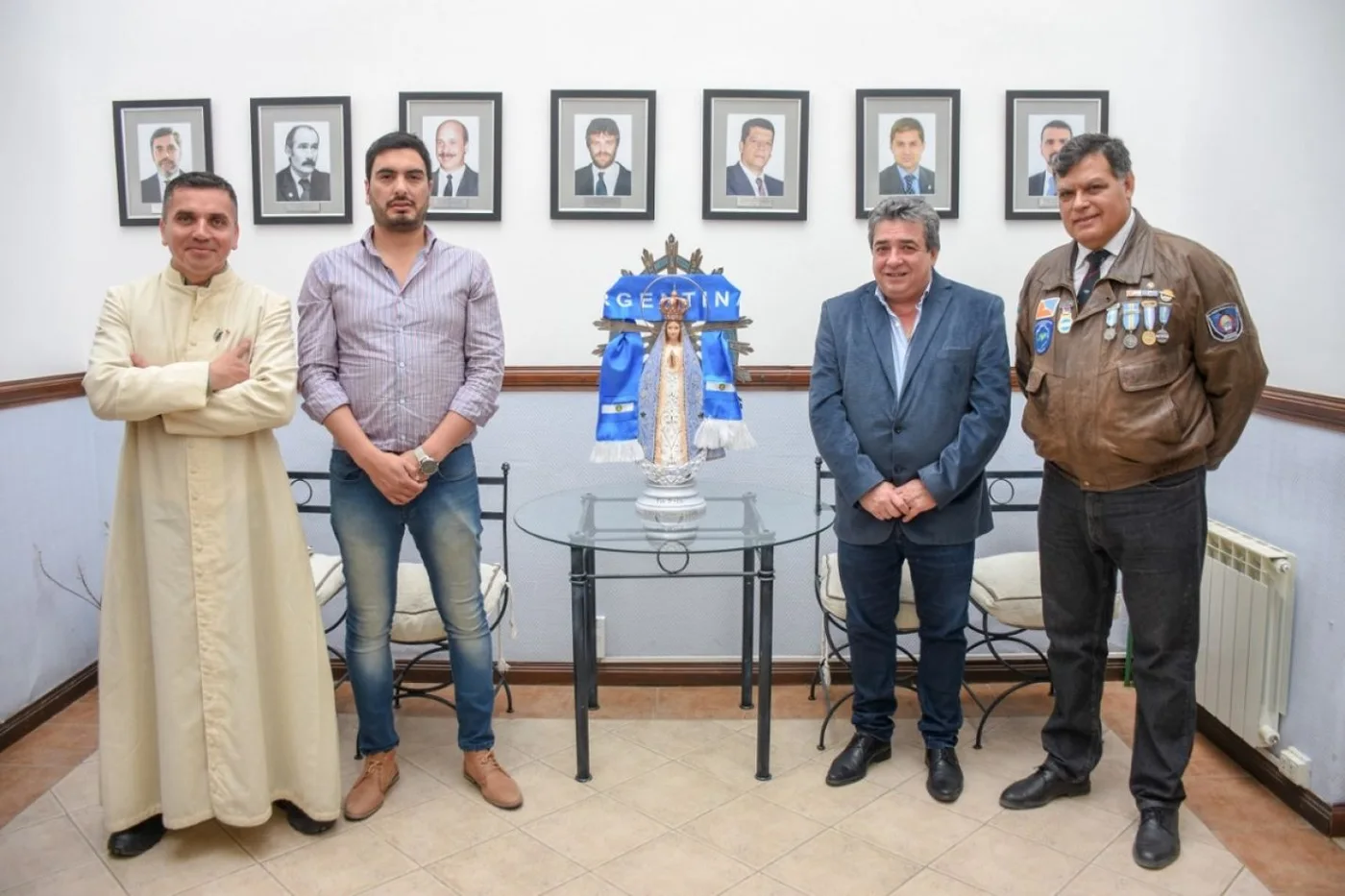 La Virgen Malvinera visitó la Municipalidad de Ushuaia