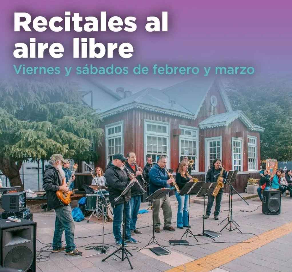 Recitales al aire libre en la ciudad de Ushuaia