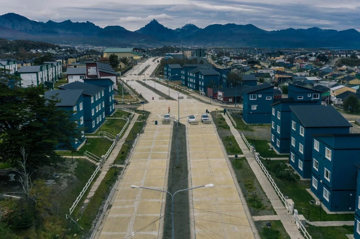 Avenida De la Estancia en la ciudad de Ushuaia