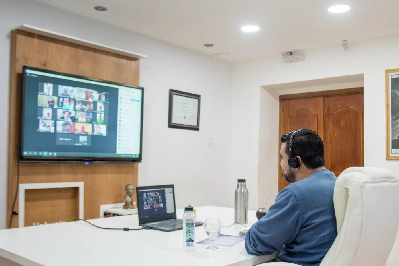 Vuoto mantuvo una videoconferencia con pastores de la ciudad de Ushuaia