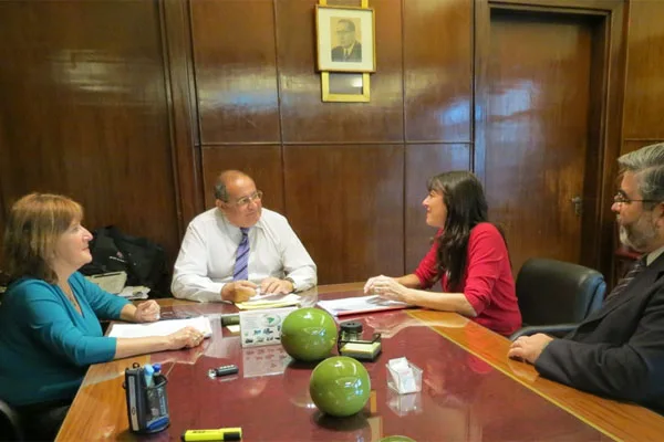 Grieco con el secretario de Coordinación del Ministerio de Salud de la Nación.