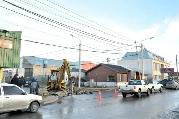 Los trabajos obligaron a cortar el tránsito en la zona.