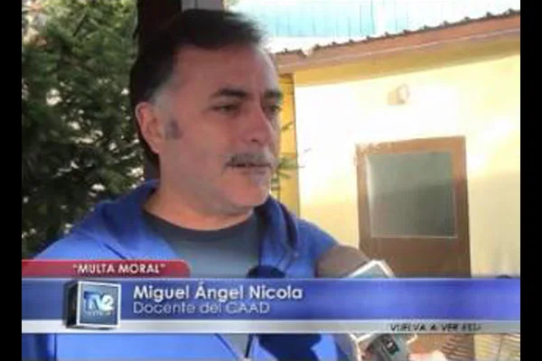 Miguel Angel Nicola es docente del CAAD y uno de los impulsores de la acción.