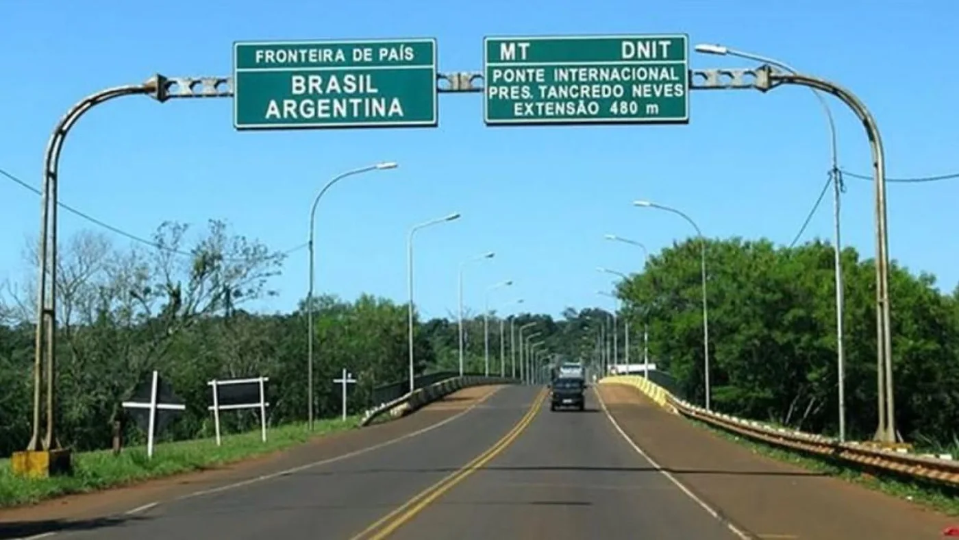 Frontera Brasil y Argentina.