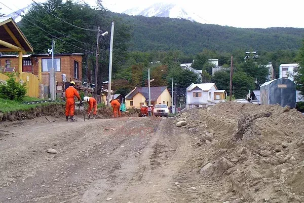 Las obras en calle Jujuy marchan segun lo previsto.