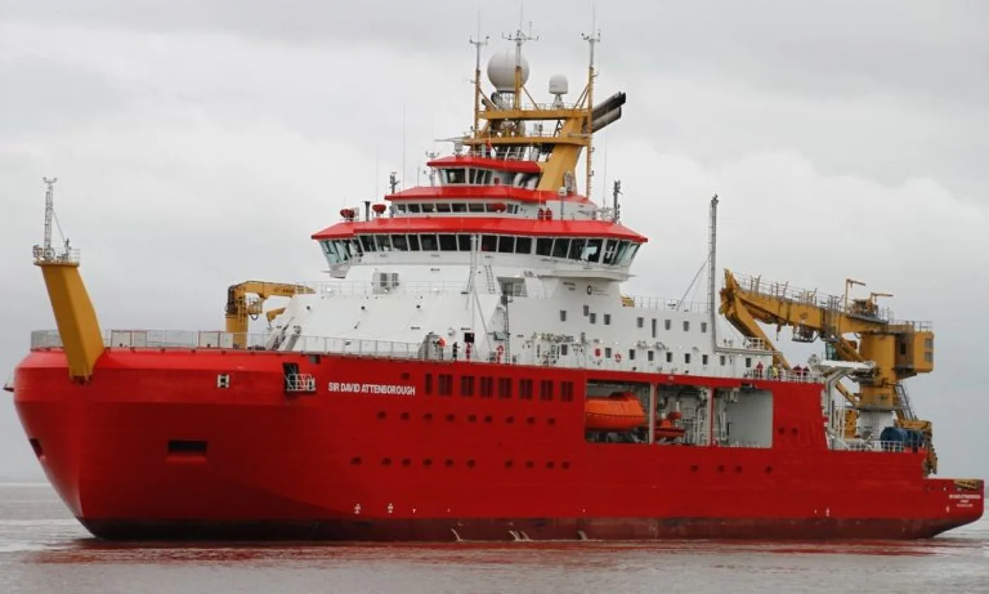 Rompehielos británico RRS Sir David Attenborough.