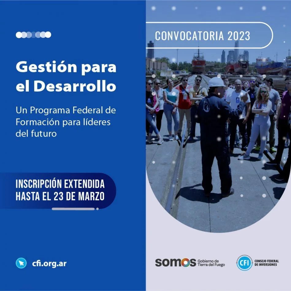 Última semana de inscripción al programa de formación "Gestión para el Desarrollo" del CFI