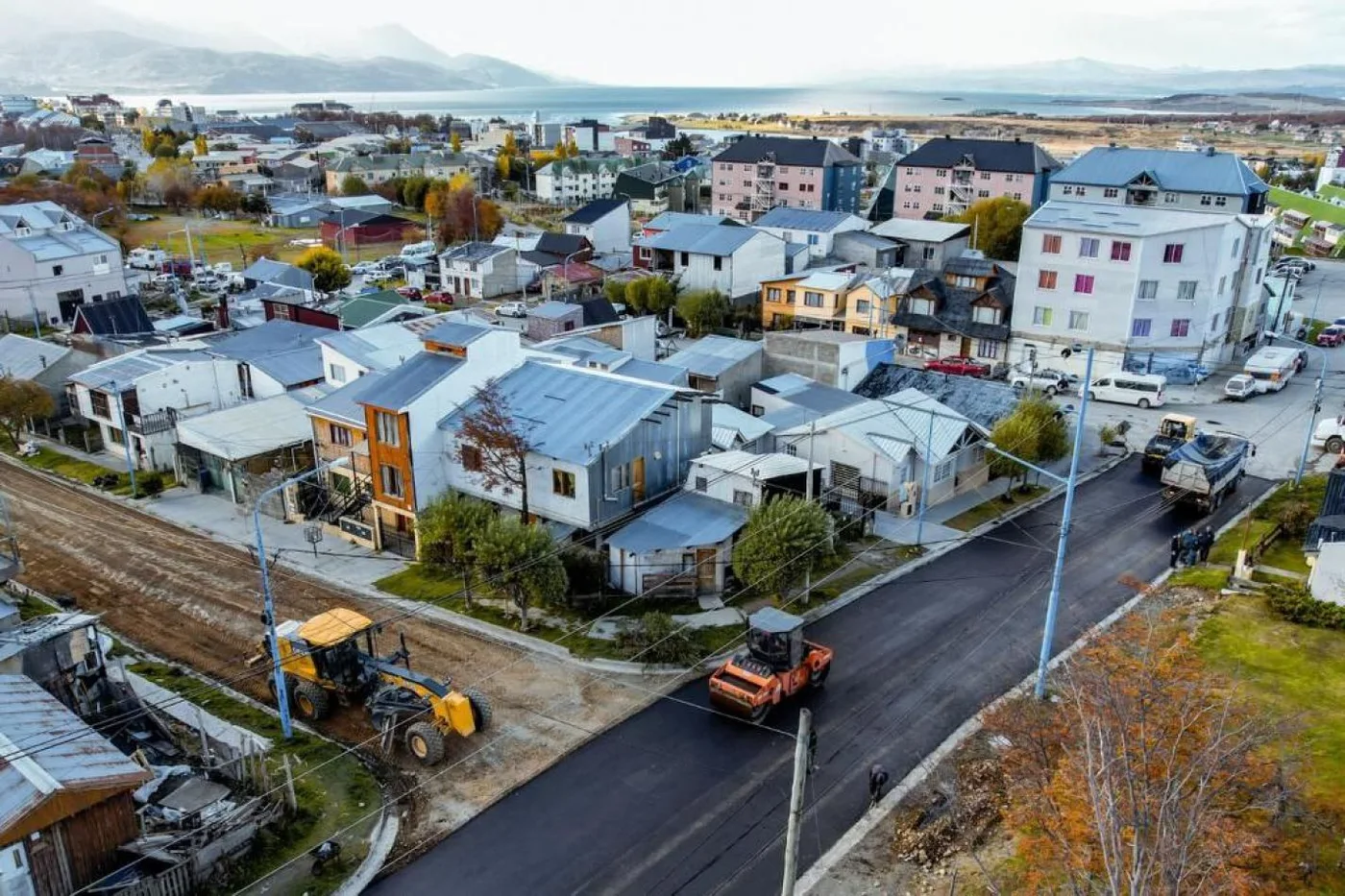 Plan de mejoramiento vial en Ushuaia.