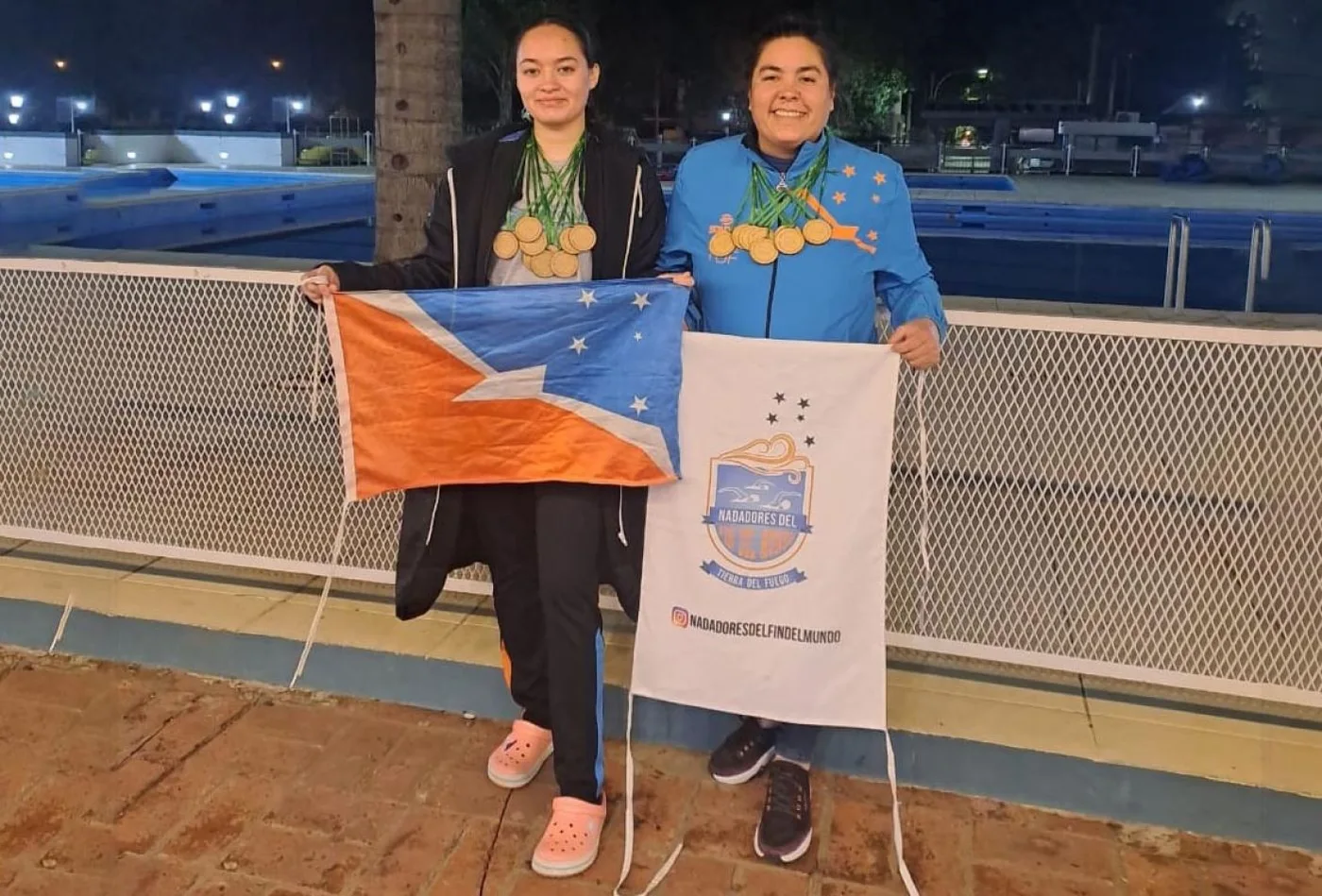 Daniela Andreo y Melisa Agüero figuras en el Campeonato Argentino de Natación de Invierno.