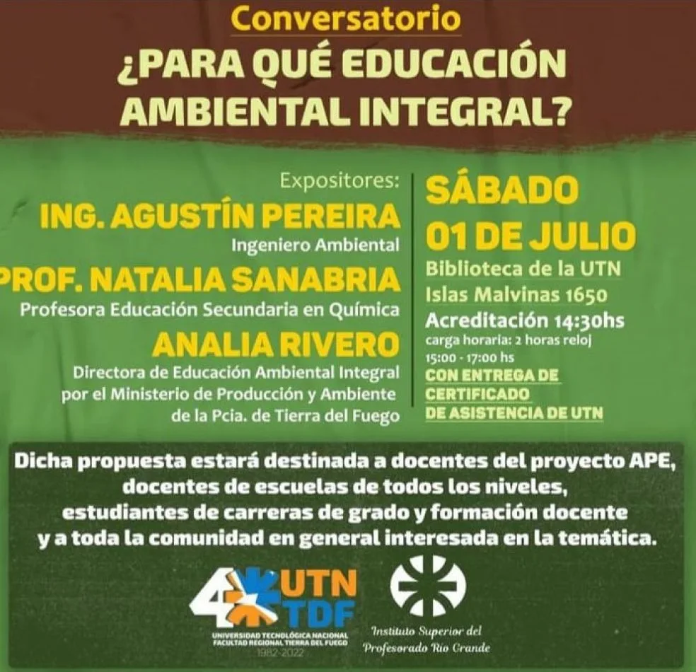 Conversatorio sobre la importancia de la educación ambiental integral en las escuelas