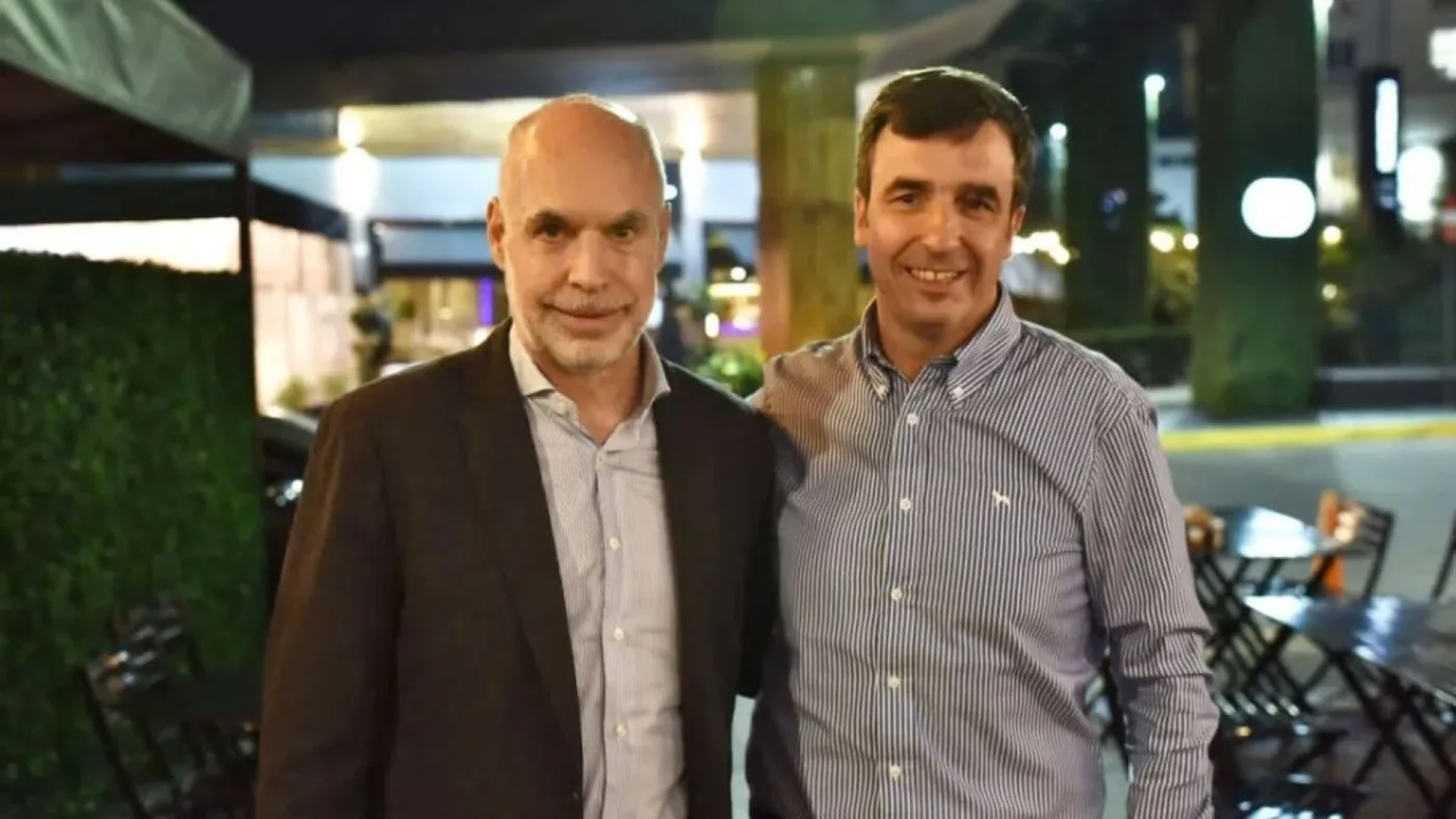 Horacio Rodríguez Larreta, junto a Oscar Rubinos