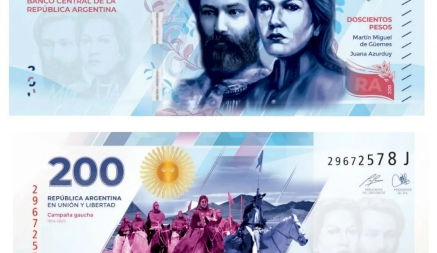 Banco Central y la Casa de Moneda,  dieron a conocer el nuevo diseño para el billete de $200.