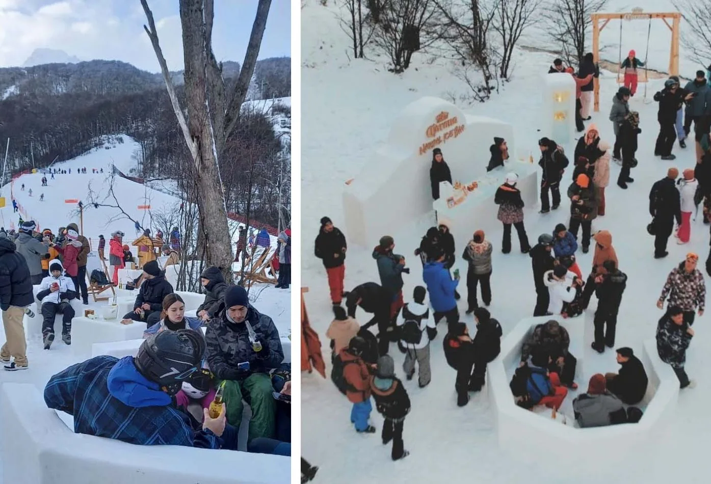 Primer bar sustentable hecho en nieve y hielo