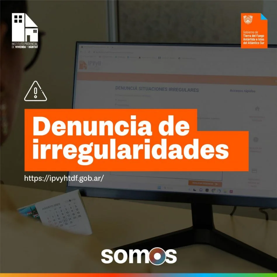 Se encuentra habilitado el canal web para realizar denuncias de situaciones irregulares