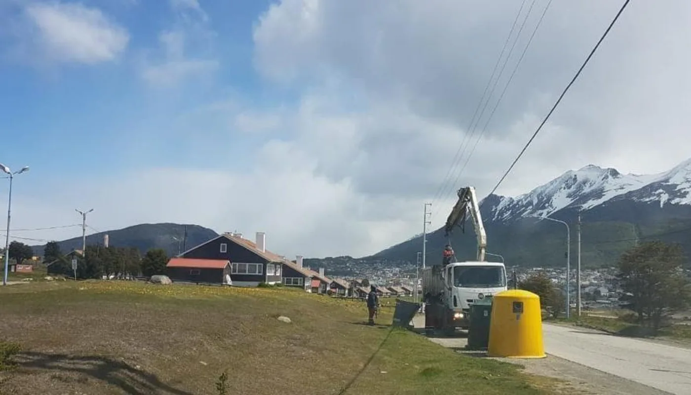 Operativos de limpieza en Ushuaia.