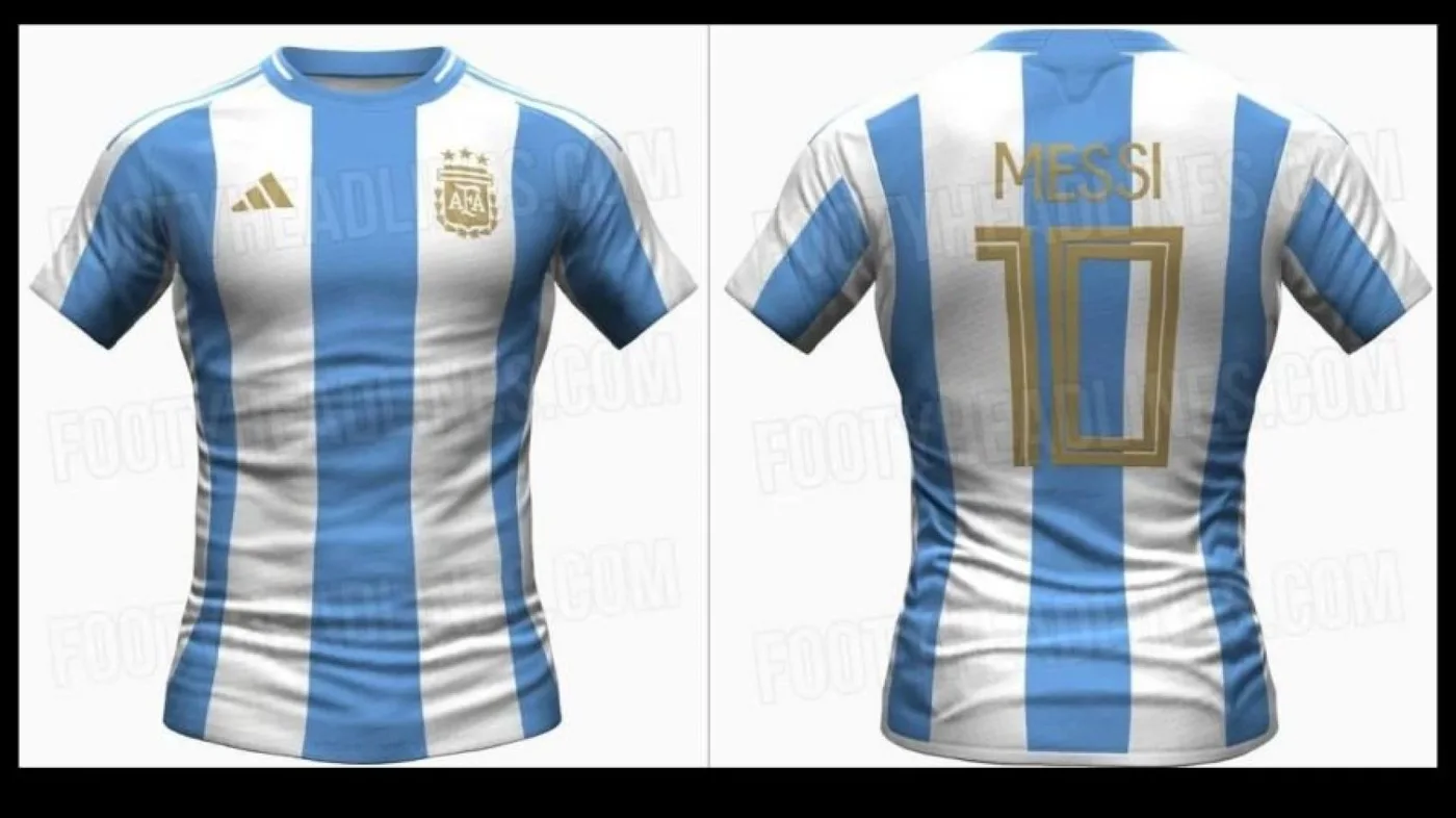 La camiseta argentina, en la próxima Copa América en Estados Unidos, tendrá cambios notables en el escudo de la AFA y la disposición de las estrellas.