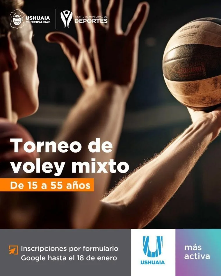 El IMD de Ushuaia organiza un Torneo de Vóley Mixto