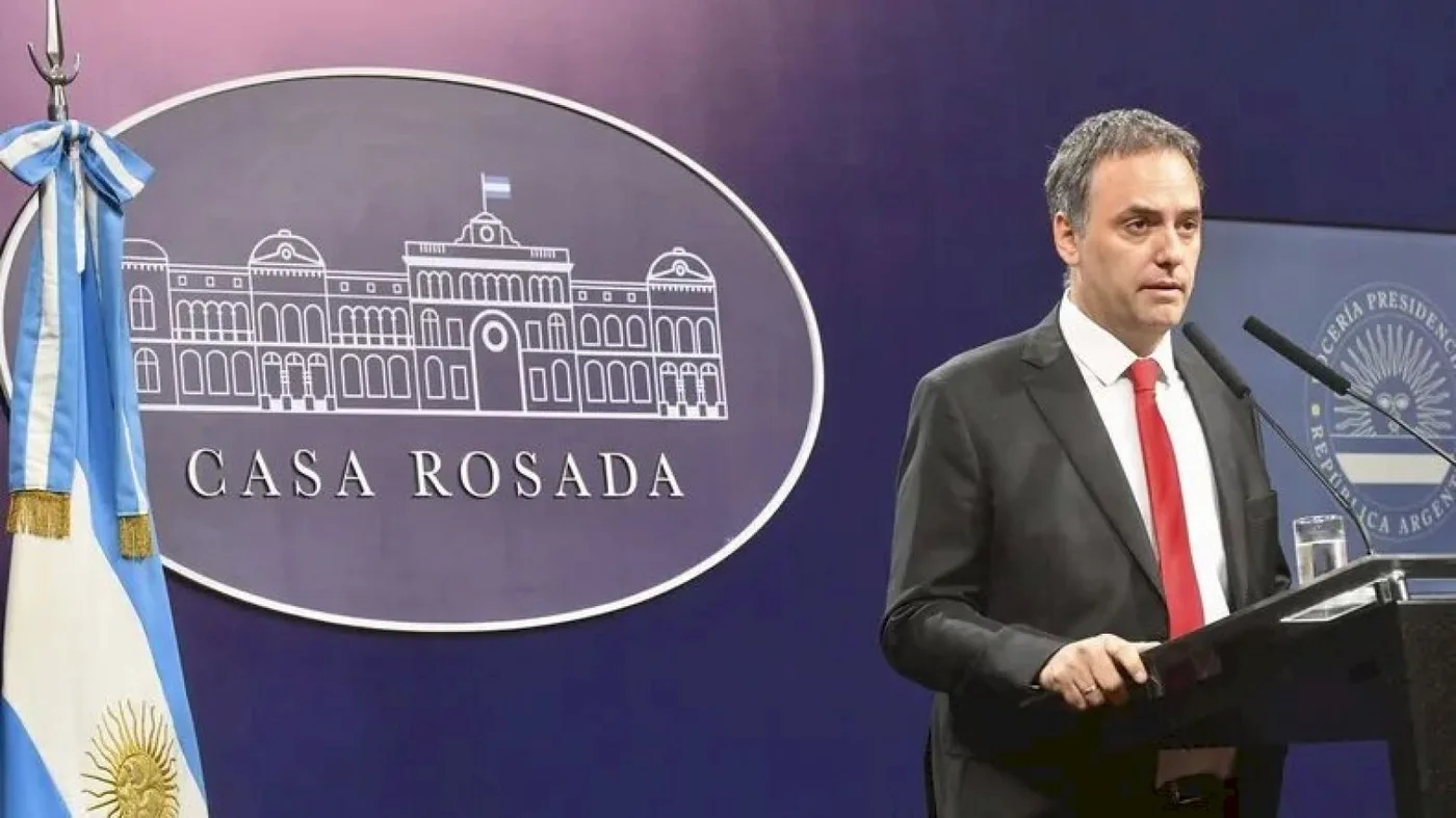 Vocero presidencial Manuel Adorni  dió una nueva conferencia de prensa en la Casa Rosada.