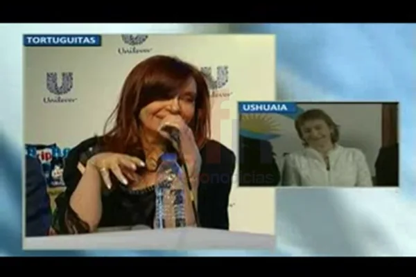 Cristina Fernández en el tardío diálogo con Fabiana Ríos.