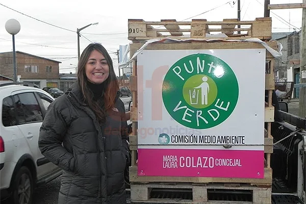 Laura Colazo preside la campaña ecológica en toda la ciudad.