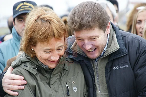 Fabiana Ríos y Gustavo Melella; en otros tiempos más amigables.