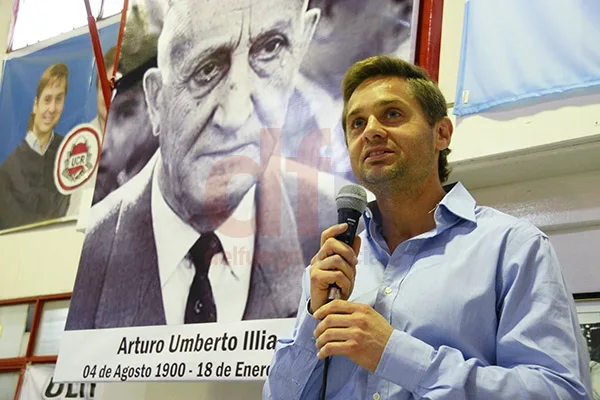 Federico Sciurano al momento de hacer uso de la palabra.