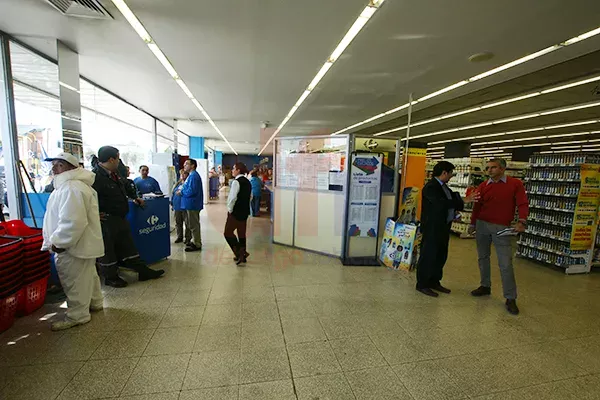 La actividad en los supermercados no tuvo mayor incidencia.