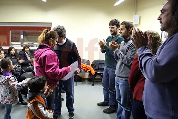 Federico Sciurano encabezó el acto de entrega de los terrenos.