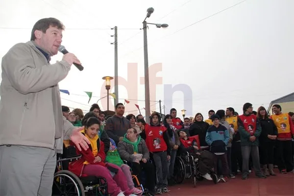 Gustavo Melella agradeció a los vecinos de la zona.